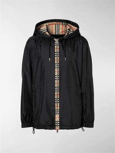 burberry icon stripe detail nylon canvas hooded jacket|Icon Stripe Detail Nylon Canvas Hooded Jacket .